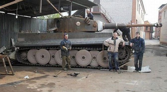 Модель танка «Тигр» в натуральную величину