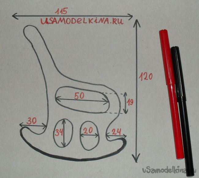 Лекало для кресла качалки из фанеры своими руками чертежи